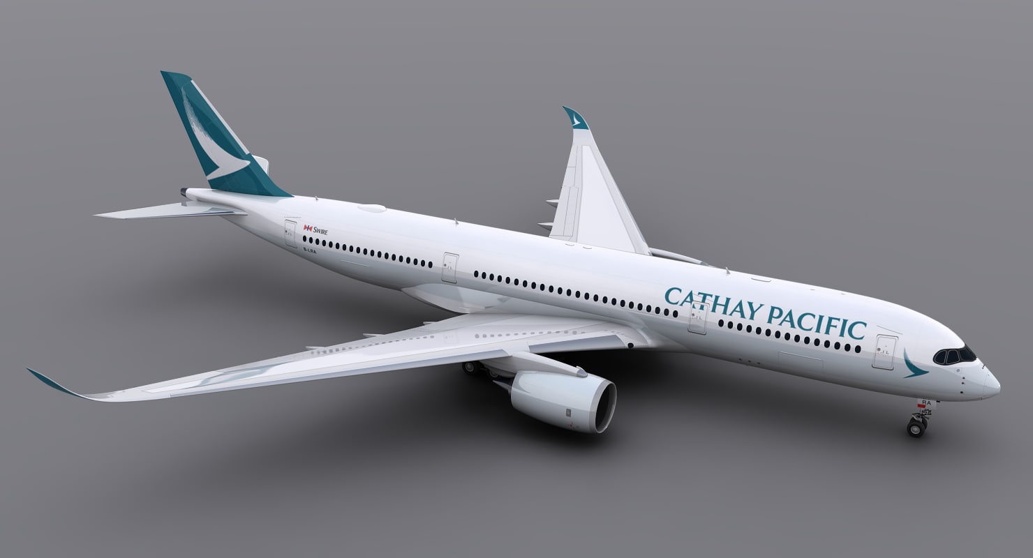 A350-900 cathay pacific 3D model - TurboSquid 1149105