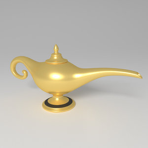 aladdin magic lamp 3d model