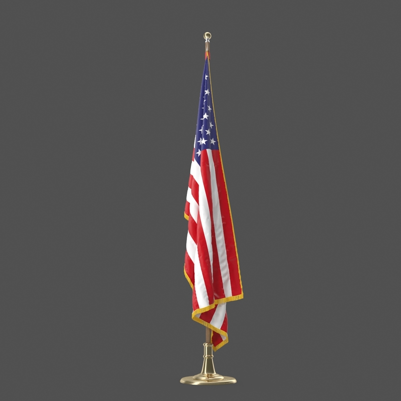 White House Oval Office Flags