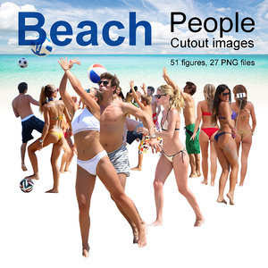 Beach & Resort People Cutout Images