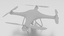 3d model quad copter drone camera