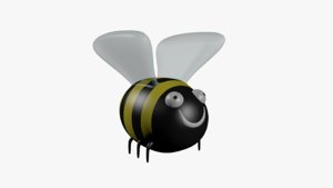 bee bumble cartoon 3d 3ds