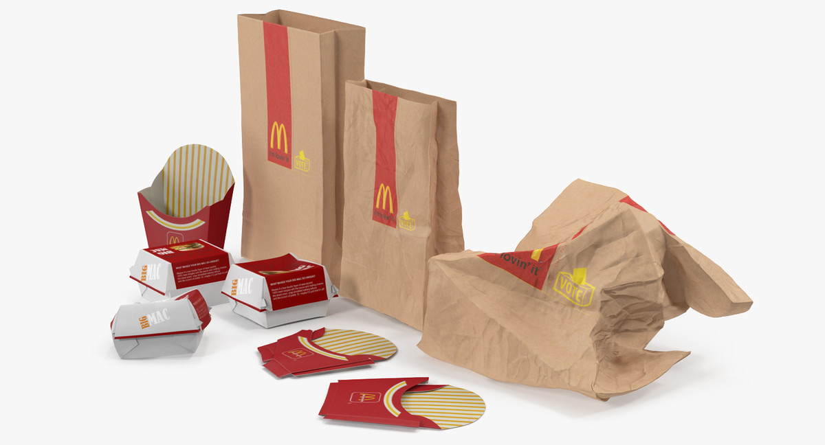 Mcdonalds Packaging 3d Model - Turbosquid 1154579