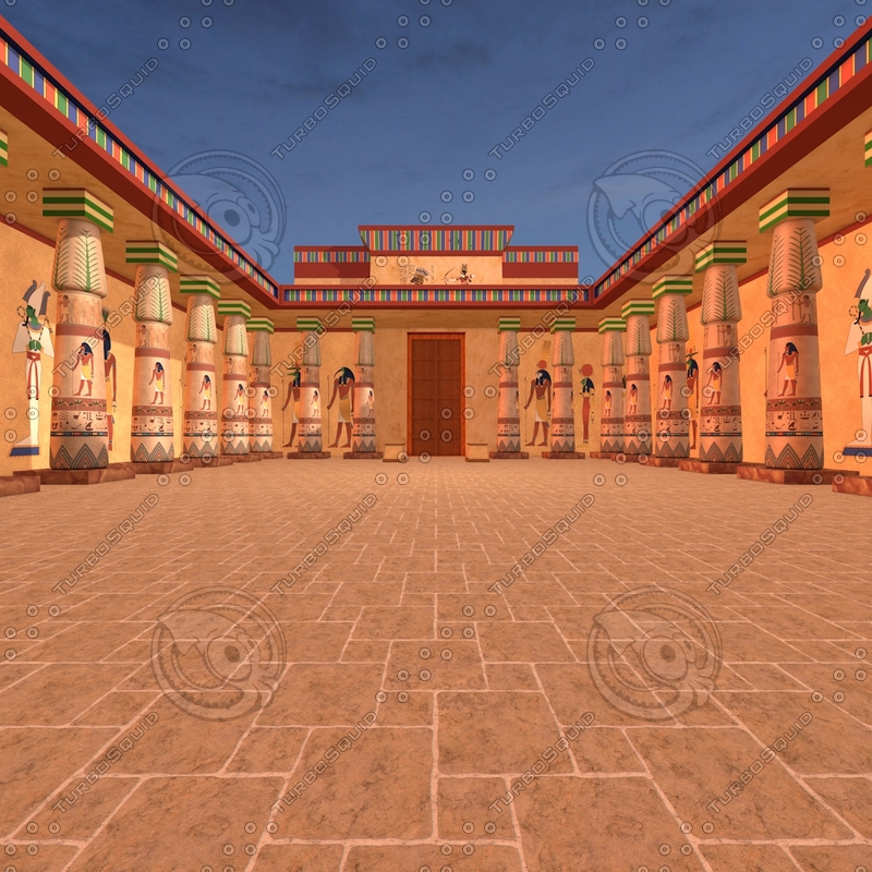 3d c4d luxor temple