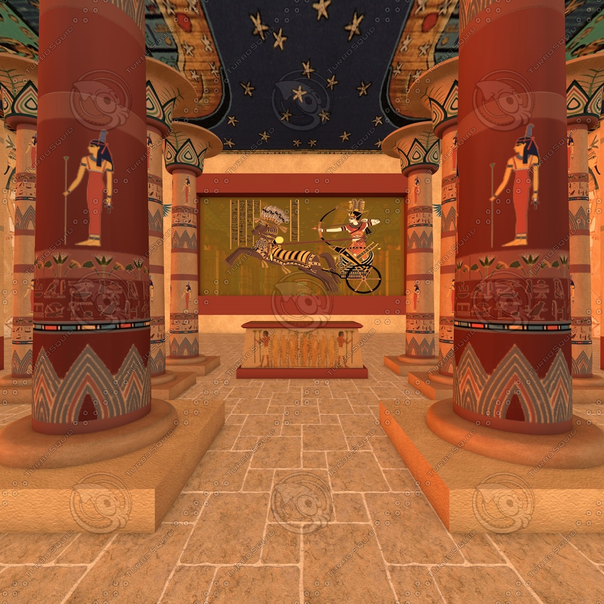 3d c4d luxor temple