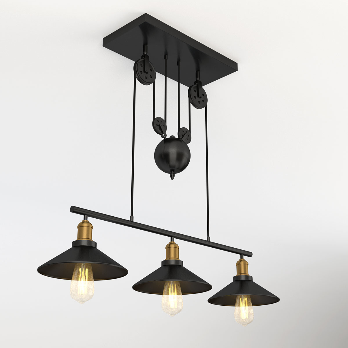 3D edison style barn lamp model - TurboSquid 1155141