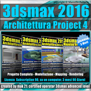 3ds max 2016 Architettura Project 4 Versione 3 mesi Subscription 1 Computer