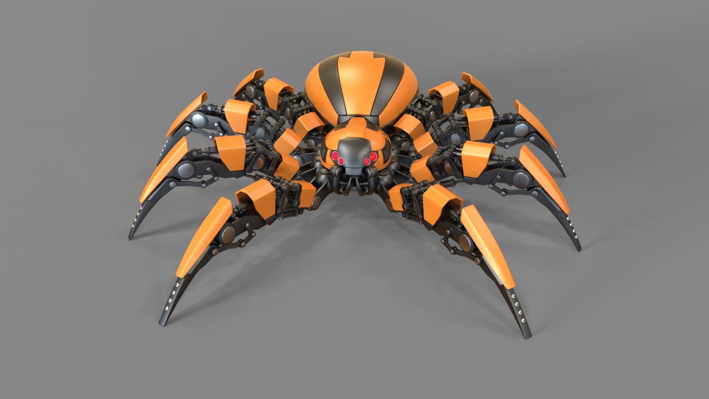 3d C4d Robot Spider