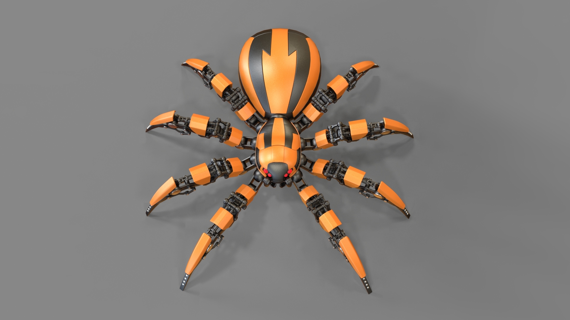 3d c4d robot spider