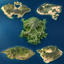 realistic tropical island 3D