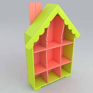 3D shelf toys model