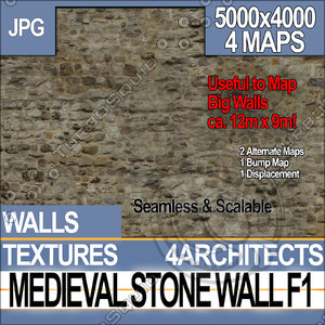 Medieval Stone Wall F 1