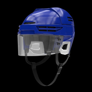 ice hockey helmet metallic obj