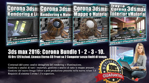 Corona in 3dsmax 2016 Bundle Vol 1 - 2 - 3 - 10 Cd Front