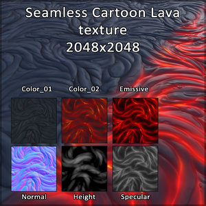 Cartoon Lava texture