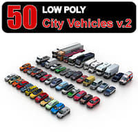 city vehicles sedans 2 3d model