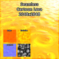 Cartoon lava texture