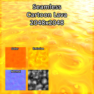 Cartoon lava texture
