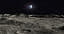 3d scene moon surface landscape model