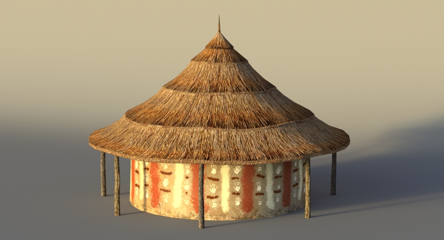 African Hut 3d 3ds African Hut 3d 3ds
