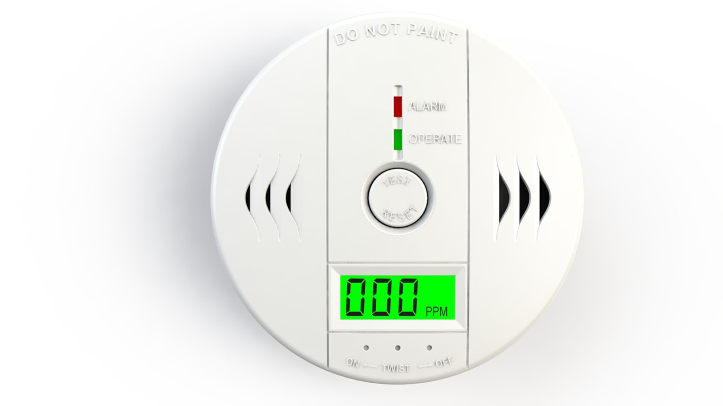 carbon monoxide detector 3d model