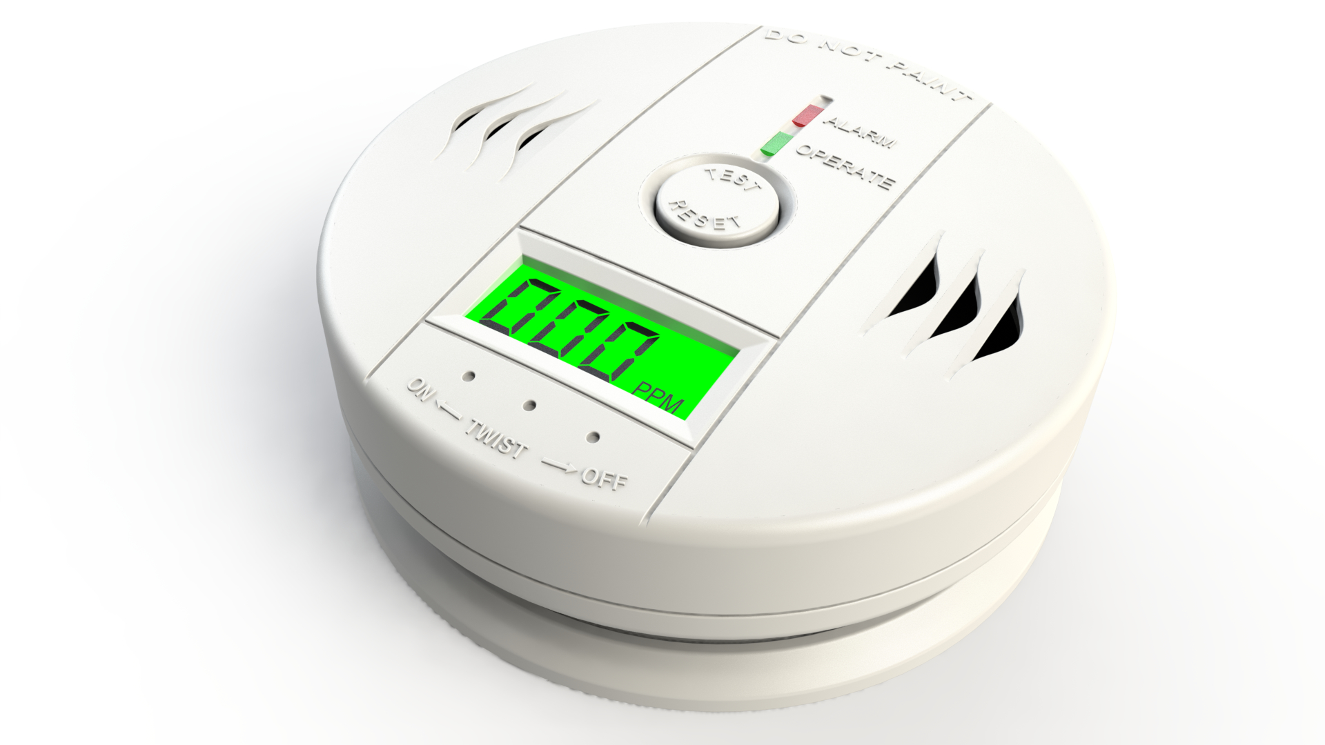 carbon monoxide detector 3d model