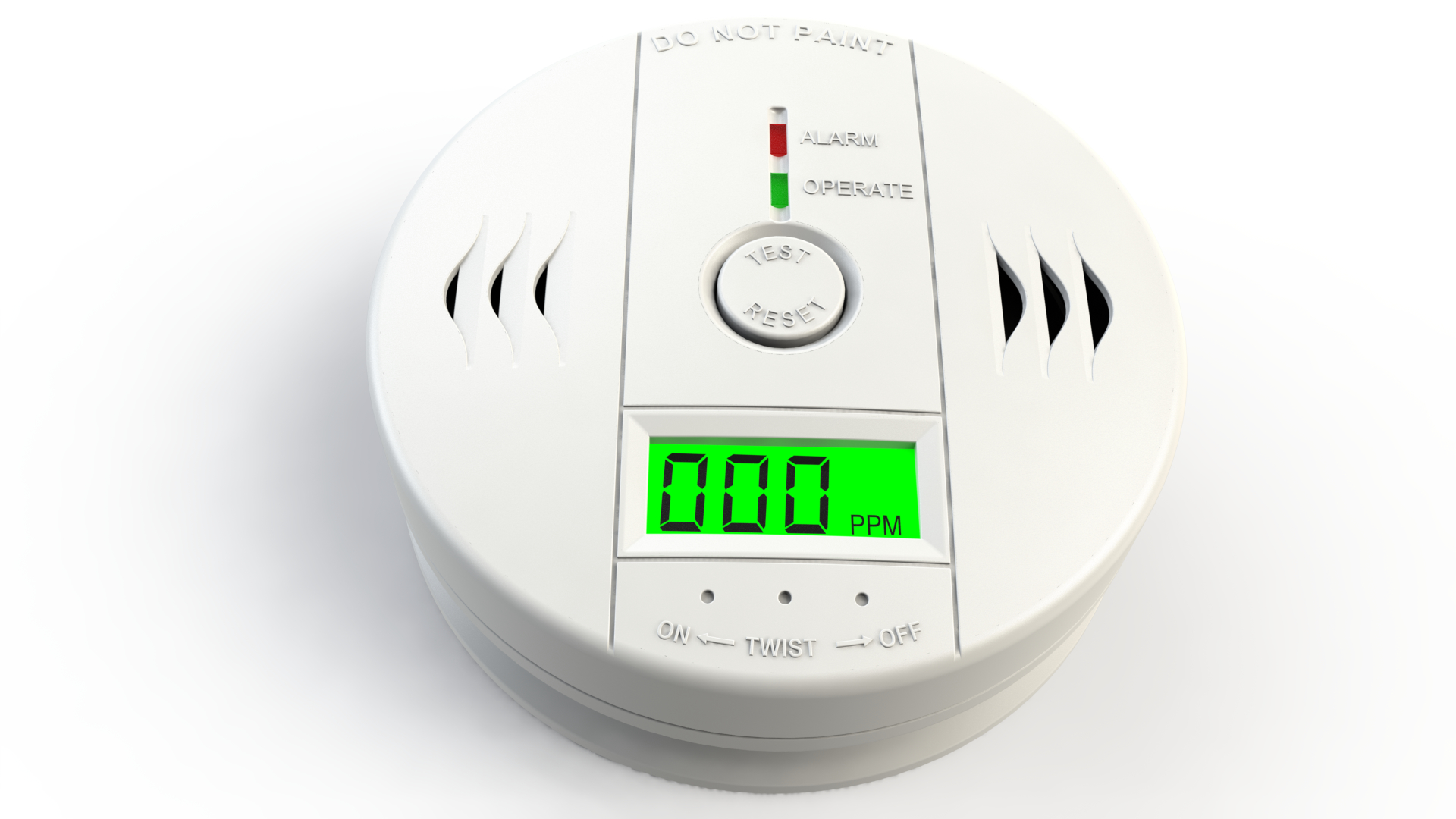 carbon monoxide detector 3d model