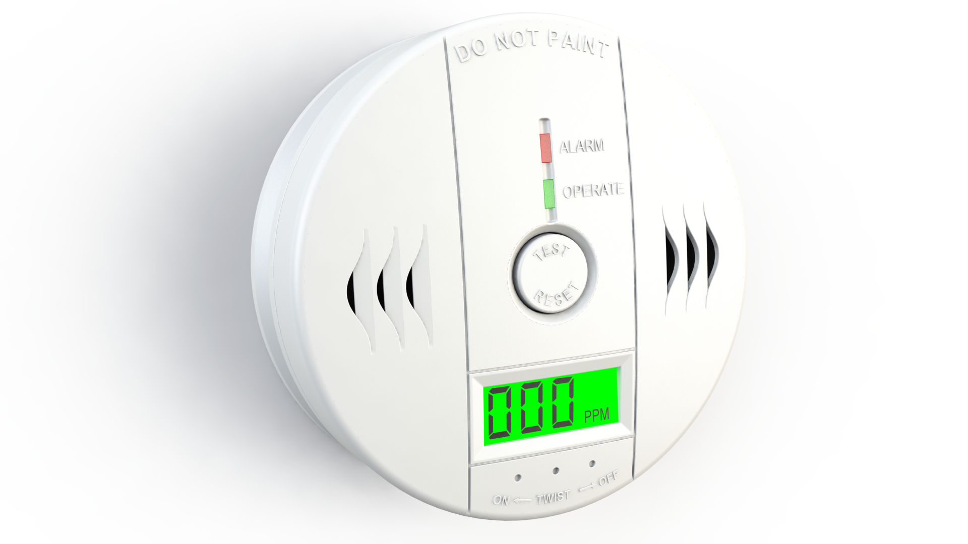 carbon monoxide detector 3d model