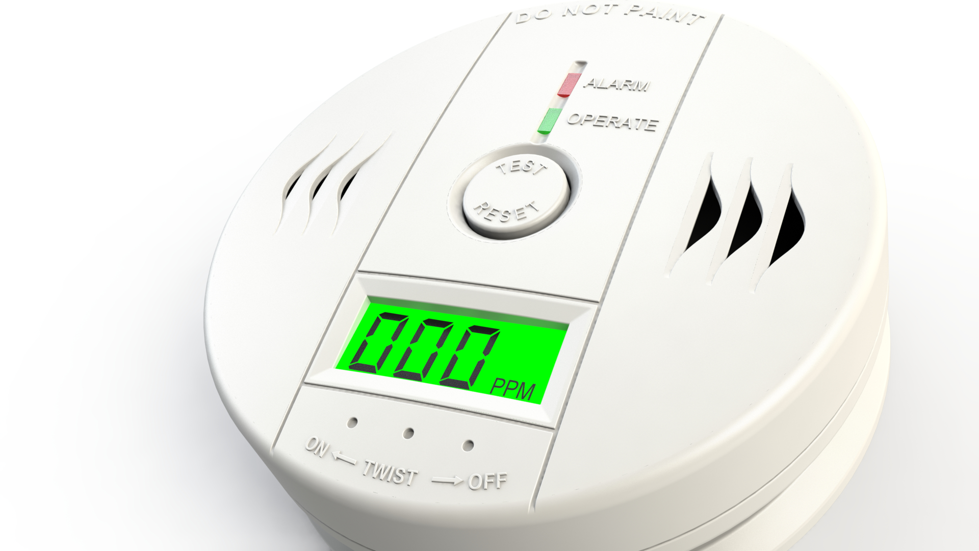 carbon monoxide detector 3d model