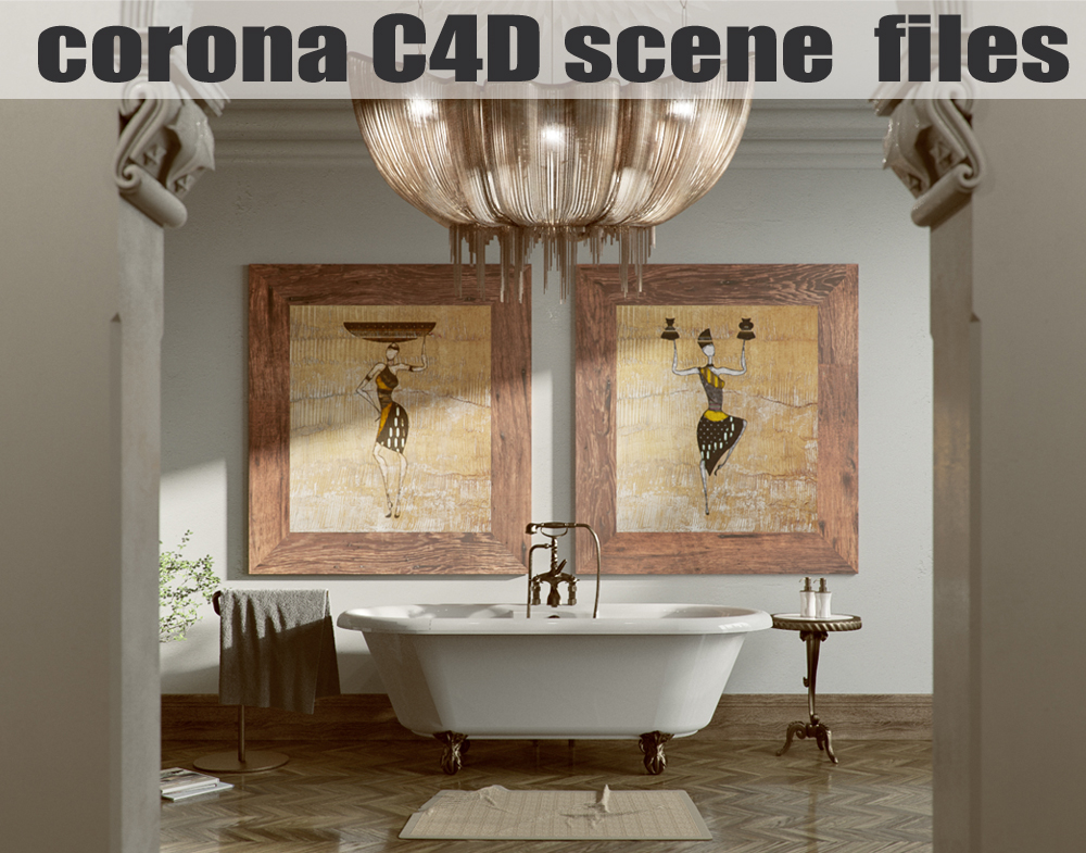 Интерьер в 3d max corona