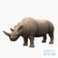 3d model elephant rhino rigged polys