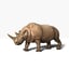 3d model elephant rhino rigged polys