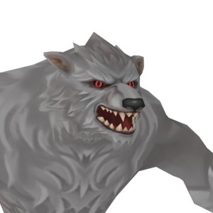 3D werewolf fantasy model