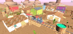 Low Poly Cartoon Desert Unity 3D