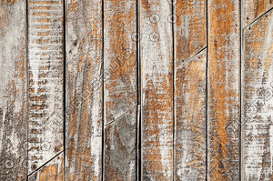 Wooden Planks with Worn Out Paint