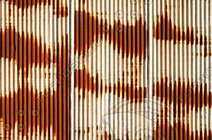 Rusty Corrugated Metal Sheet