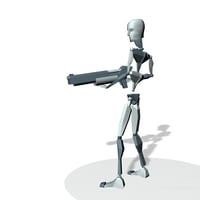 Commando soldier stand shooting attack