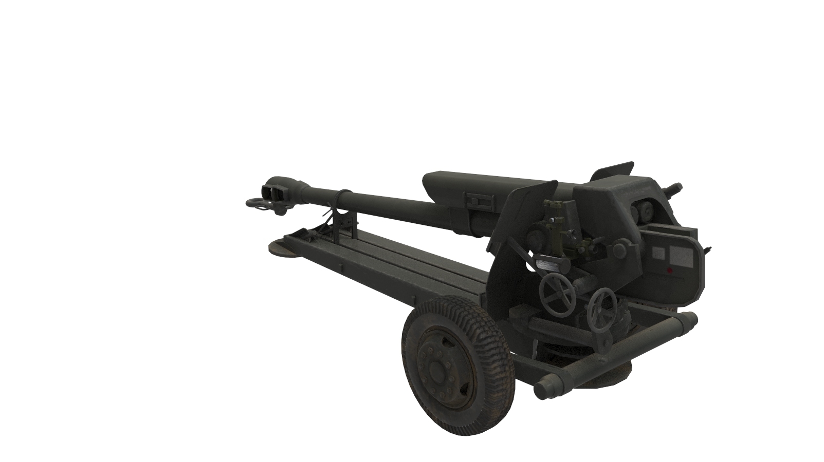 ready soviet d30 3d model