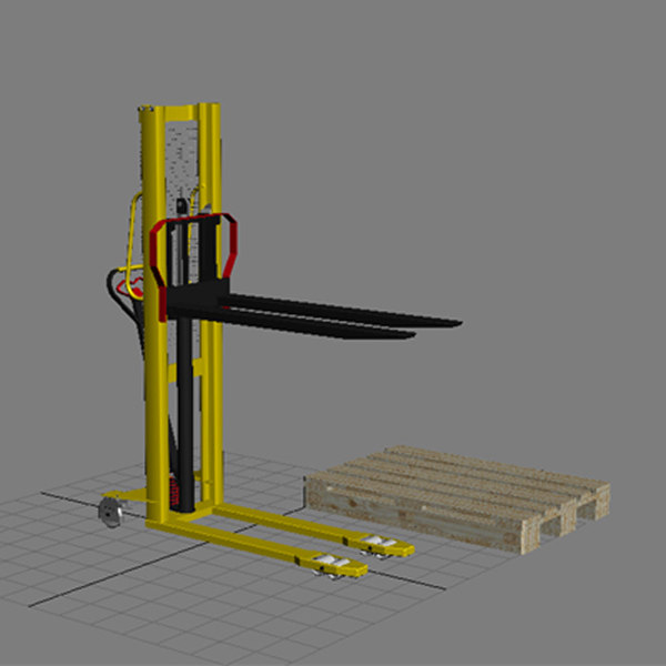 3d manual forklift model