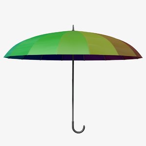 obj colorful umbrella
