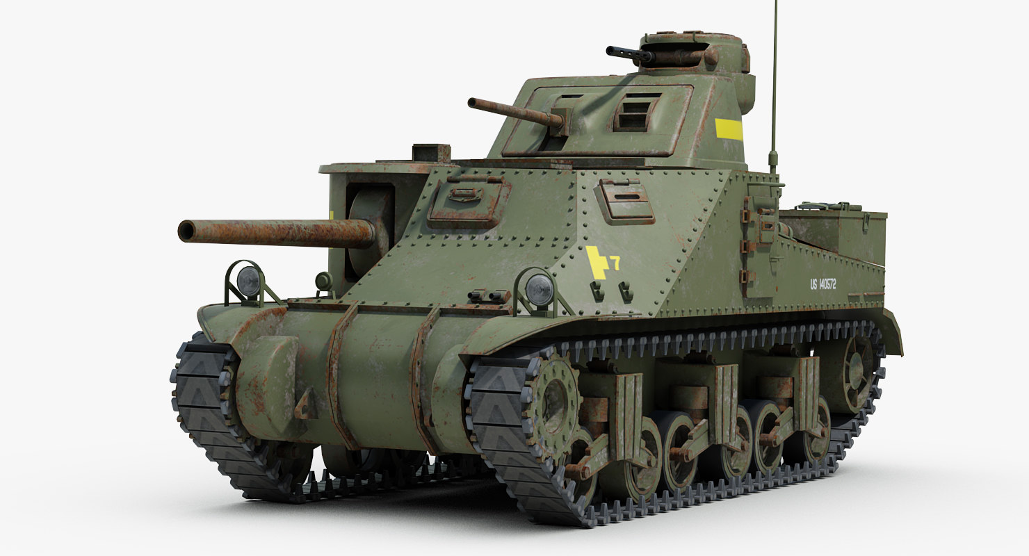 ww2 m3 lee tank tracks 3d model