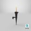 candle wall sconce 01 3d max