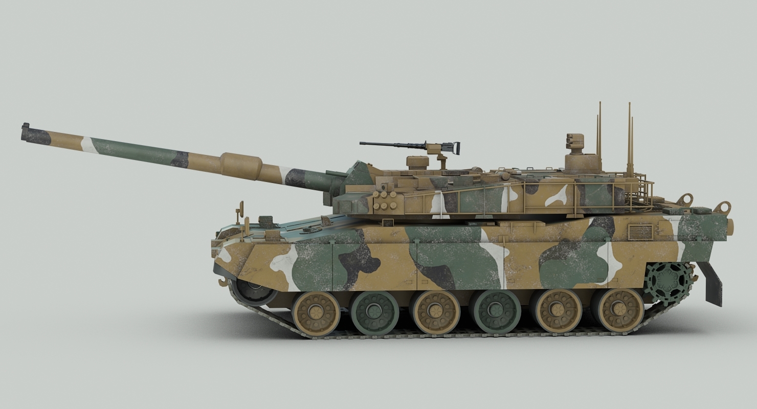 K2 Black Panther Battle Tank 3d Max