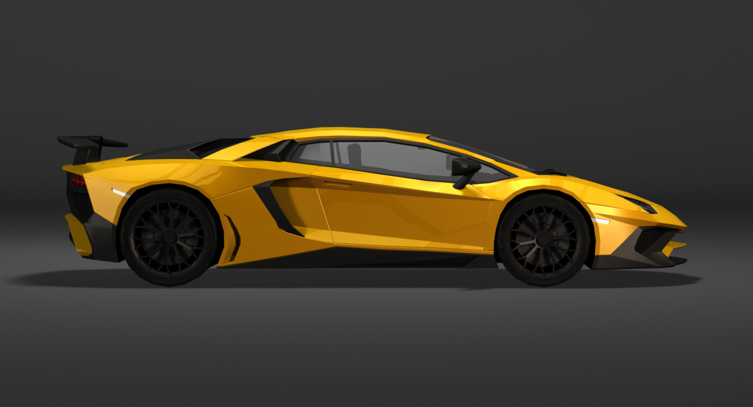 3d lamborghini aventador model