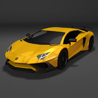 3d lamborghini aventador model