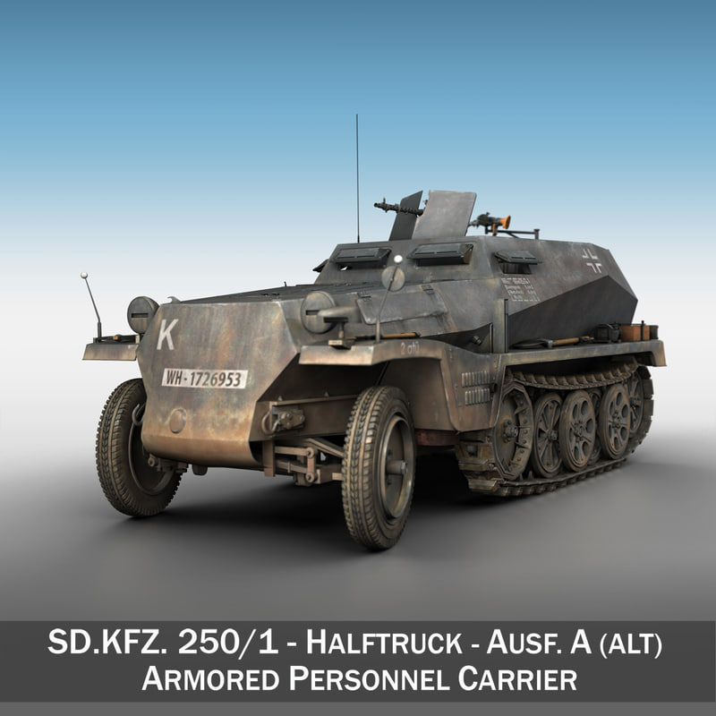 sd kfz 250 1 3d 3ds