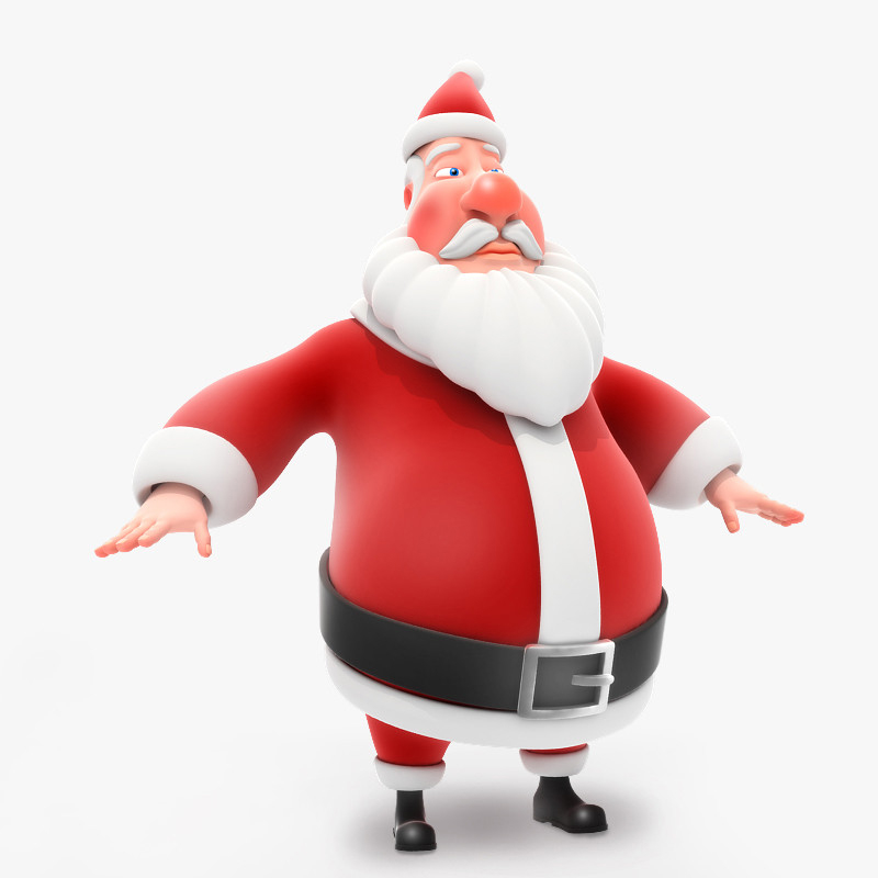 Santa 3. Санта 3d. 3 Санты. Santa Claus 3d model. Санта 3д PBG.