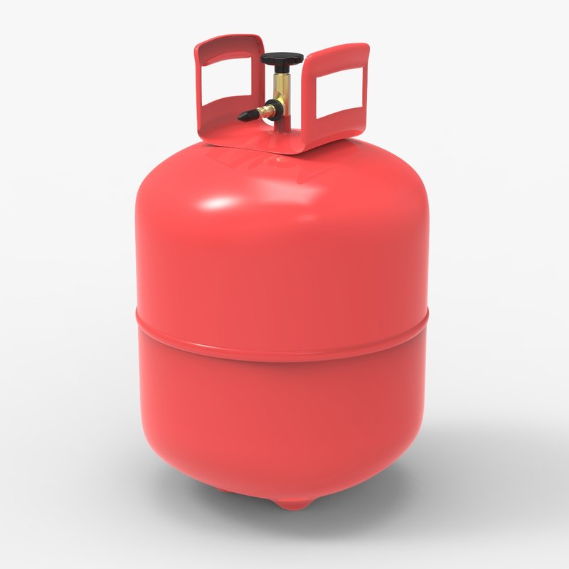 3D helium gas container TurboSquid 1168450