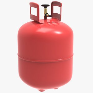 3D helium gas container