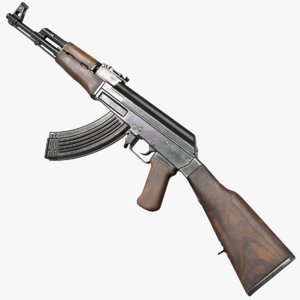 3d model ak-47 rifle